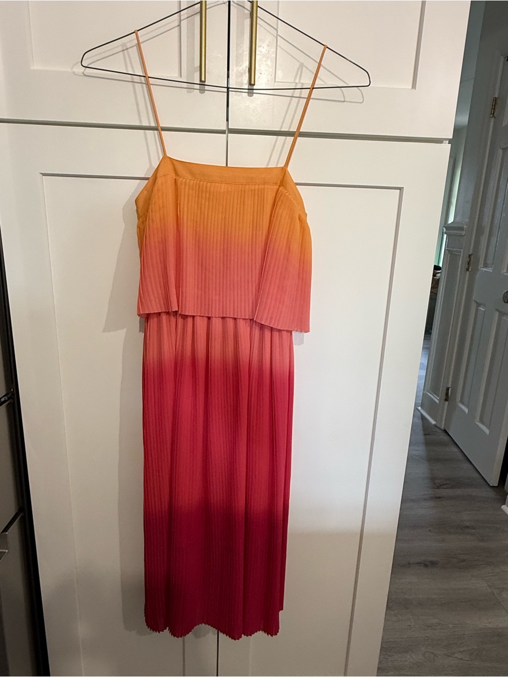 Leith Ombre Pleated Maxi Dress
